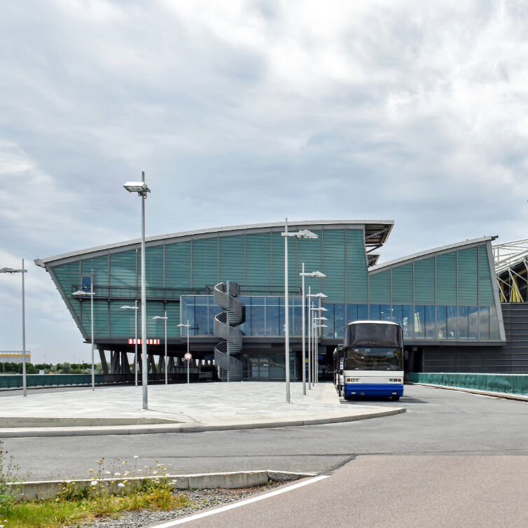 Terminal Ansicht des Flughafen Leipzig